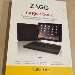 ZAGG Rugged Book keyboard Case for iPad Air  Black